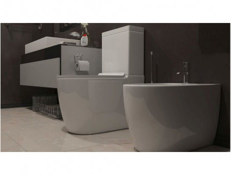 Унитаз-Компакт «Timo» Kulo ТК-401 39x69 Безободковый с Крышкой-Сиденьем Микролифт (TK-401)