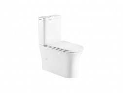 Унитаз-Компакт «WeltWasser» Telbach 001 GL-WT 36x60,8 Белый Глянец Безободковый с Крышкой-Сиденьем Микролифт Slim (10000003776)