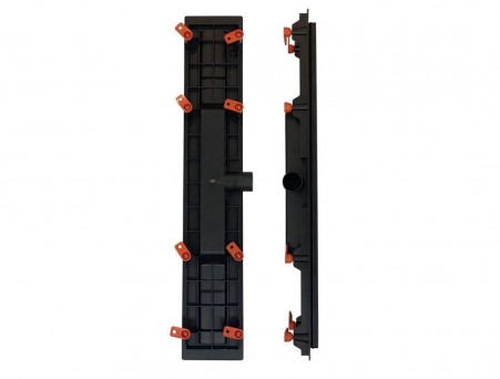 Душевой Лоток «MCH/Veconi» Harmony Black Боковой Выпуск, Черный (V550HB)