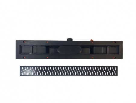 Душевой Лоток «MCH/Veconi» Harmony Black Боковой Выпуск, Черный (V950HB)