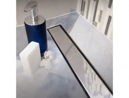 Душевой Лоток «MCH/Veconi» Klasik/Floor с Основой Под Плитку Боковой Выпуск, Хром (V850K)