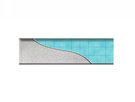 Душевой Лоток «MCH/Veconi» Klasik/Floor с Основой Под Плитку Боковой Выпуск, Хром (V850K)