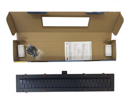 Душевой Лоток «MCH/Veconi» Klasik/Floor Black с Основой Под Плитку Боковой Выпуск, Черный (V450KB)