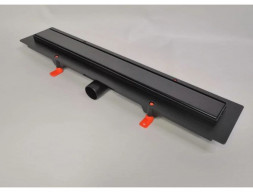 Душевой Лоток «MCH/Veconi» Klasik/Floor Black с Основой Под Плитку Боковой Выпуск, Черный (V750KB)