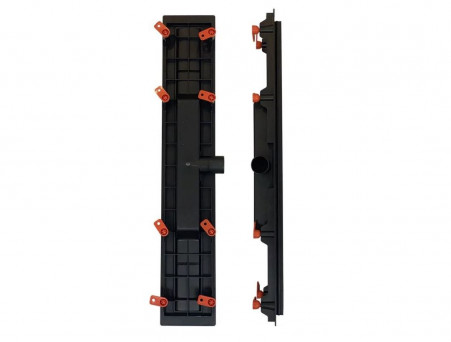 Душевой Лоток «MCH/Veconi» Klasik/Floor Black с Основой Под Плитку Боковой Выпуск, Черный (V750KB)