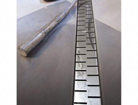 Душевой Лоток «MCH/Veconi» Medium Боковой Выпуск, Хром (V450M)