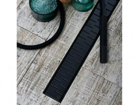 Душевой Лоток «MCH/Veconi» Medium Black Боковой Выпуск, Черный (V350MB)