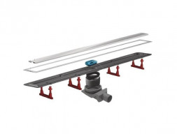 Душевой Лоток «Pestan» Confluo Premium Line 300 с Хромированной Дизайн-Решеткой и Стальной Рамкой (13100001)