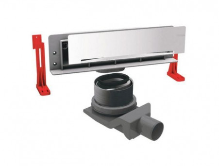 Душевой Лоток «Pestan» Confluo Premium Wall 330 Хром с Дизайн-Решеткой (13100060)