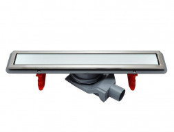 Душевой Лоток «Pestan» Confluo Premium White Glass Line 650 с Белой Дизайн-Решеткой (13000283)