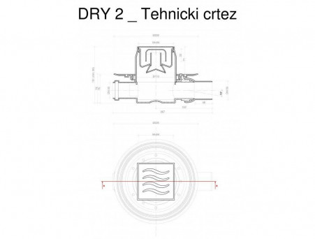 Душевой Трап «Pestan» Confluo Standard Dry 2 с Дизайн-Решеткой (13000016)