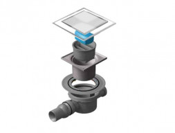 Душевой Трап «Pestan» Confluo Standard Dry 2 White Glass с Белой Дизайн-Решеткой (13000105)