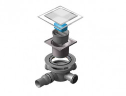 Душевой Трап «Pestan» Confluo Standard Dry 3 White Glass с Белой Дизайн-Решеткой (13000106)