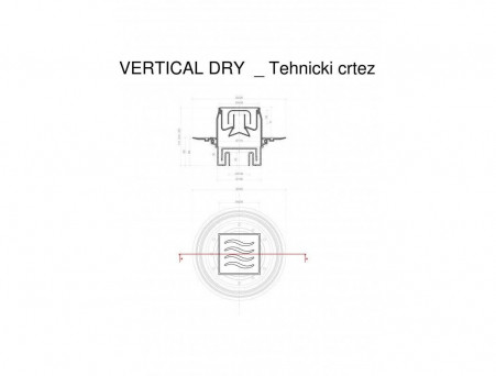 Душевой Трап «Pestan» Confluo Standard Vertical Dry с Дизайн-Решеткой (13000022)