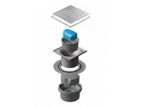 Душевой Трап «Pestan» Confluo Standard Vertical Dry Mask с Дизайн-Решеткой (13000069)