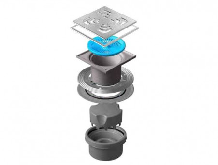 Душевой Трап «Pestan» Confluo Standard Vertical Square Mask с Дизайн-Решеткой (13000076)