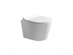 Подвесной Унитаз «Azario» Nova, Безободковый, с Сиденьем (AZ2217)
