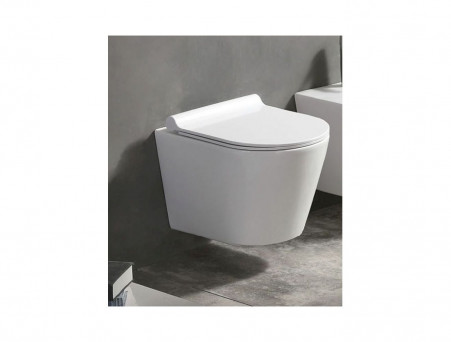 Подвесной Унитаз «Azario» Nova, Безободковый, с Сиденьем (AZ2217)