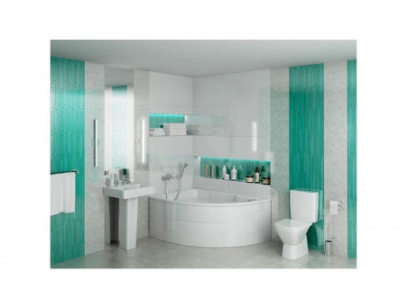 Напольный Унитаз-Компакт «Santek» Нео Прямоугольный, с Сиденьем (1WH302194)