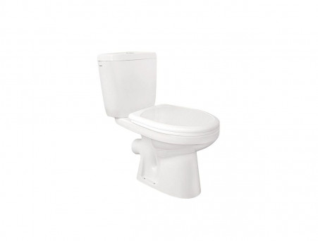 Напольный Унитаз-Компакт «Santek» Анимо Стандарт Овальный, с Сиденьем (1WH302132)