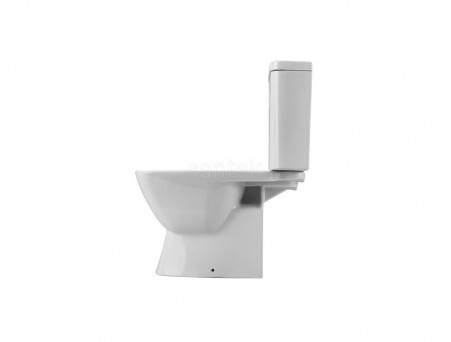 Напольный Унитаз-Компакт «Santek» Нео Прямоугольный, с Тонким Сиденьем (1WH302470)