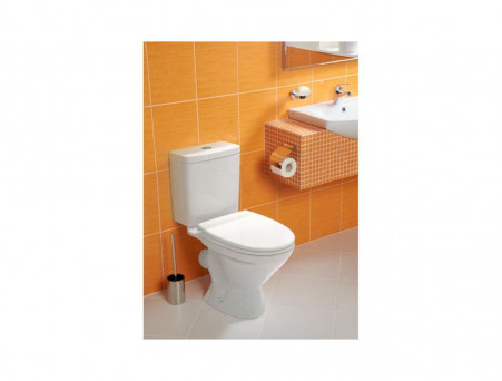 Напольный Унитаз-Компакт «Santek» Лига Стандарт Овальный, с Сиденьем (1WH302141)