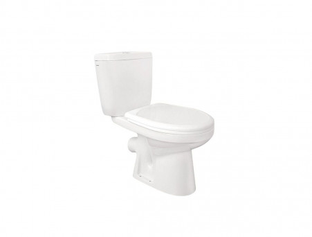 Напольный Унитаз-Компакт «Santek» Анимо Стандарт Овальный, с Сиденьем (1WH302134)