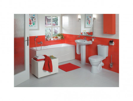 Напольный Унитаз-Компакт «Santek» Бореаль Овальный, с Антивсплеском и Сидением (1WH302146)