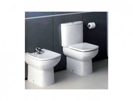 Напольный Унитаз-Компакт «Roca» Dama Senso Compacto Прямоугольный, Двойной Выпуск (7342518000)