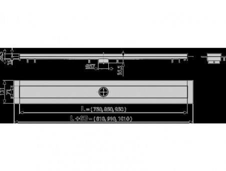 Душевой Лоток «AlcaPlast» Вертикальный Слив (APZ13850)