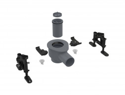 Сифон «AlcaPlast» DN50 и Комплект Регулируемых Ног, Горизонтальный Слив (APZS12)