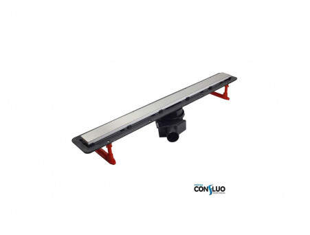 Душевой Лоток «Pestan» Confluo Frameless Line 550 White Glass, Горизонтальный Слив (13701212)