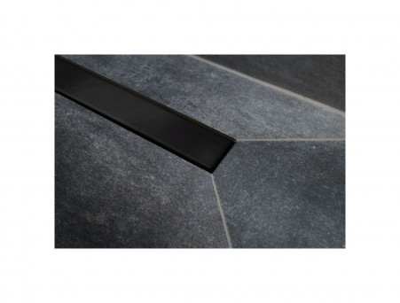 Душевой Лоток с Решеткой «Pestan» Confluo Frameless Line 550 Black Matte, Горизонтальный Слив (13701319)