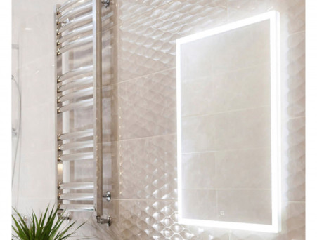 Зеркало для Ванной «Континент» Sevilla 600х800 LED Подсветка с сенсором и Подогревом (ЗЛП248)