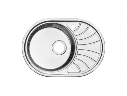 Мойка для Кухни «Iddis» Suno Овальная 650x460x180 (SUN65SLi77)