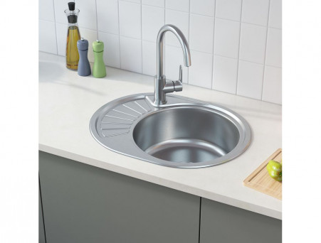 Мойка для Кухни «Iddis» Suno Овальная 600x470x180 (SUN60SRi77)
