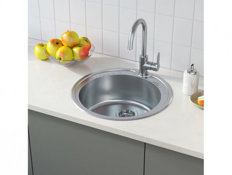 Мойка для Кухни «Iddis» Suno Круглая 490x490x180 (SUN49S0i77)