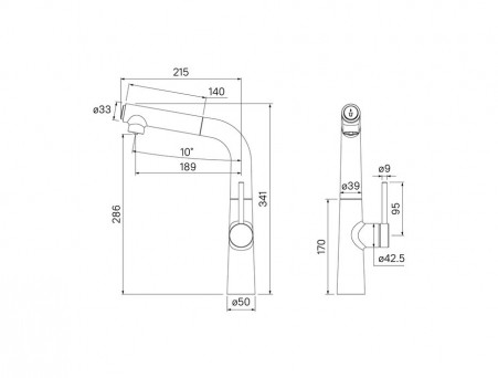 Смеситель для Кухни «Iddis» Pure (PURBLFBi05)