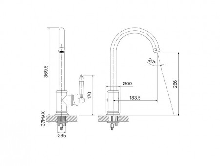 Смеситель для Кухни «Iddis» Oxford (OXFSBJ0i05)