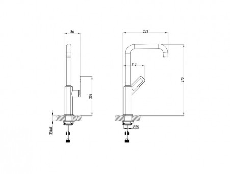 Смеситель для Кухни «Iddis» Slide (SLIBL00i05)