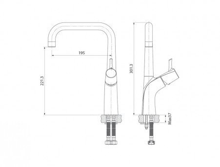 Смеситель для Кухни «Iddis» Kitchen Line (K07SB0Li05)