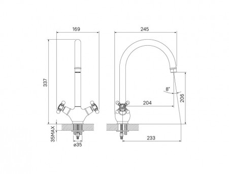 Смеситель для Кухни «Iddis» Sam (SAMBRJ0i05)