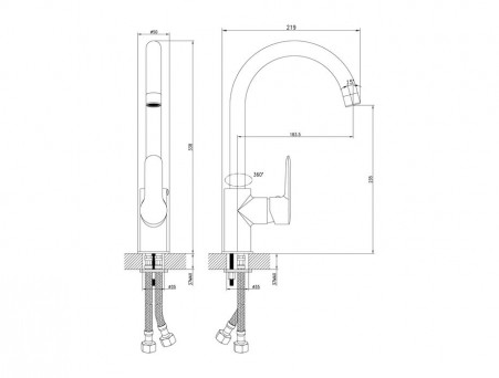 Смеситель для Кухни «Iddis» Cuba (CUBSBJ0i05)