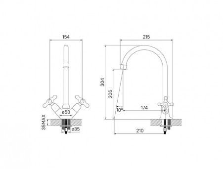 Смеситель для Кухни «Iddis» Jeals (59000T4C+W04)