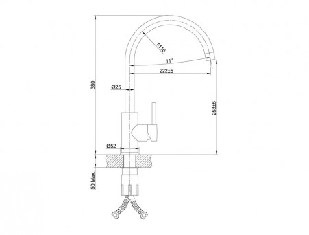 Смеситель для Кухни «Iddis» Kitchen Line (K05STJ0i05)