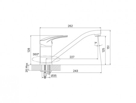 Смеситель для Кухни «Iddis» Carlow Plus (CRPSB00i05)