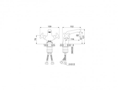 Смеситель для Умывальника «Iddis» Acros, Стиль: Классический (ACRSB00i01)