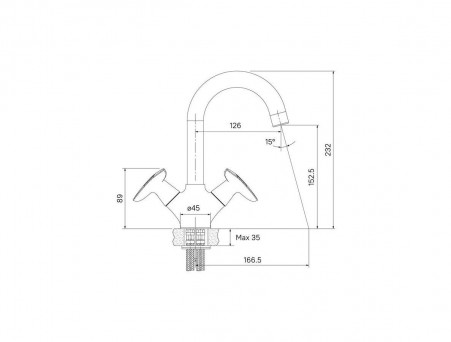 Смеситель для Умывальника «Iddis» Copter, Стиль: Модерн (COPSB00i01)