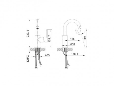Смеситель для Умывальника «Iddis» Sena, Стиль: Классический (SENSBR0i01)