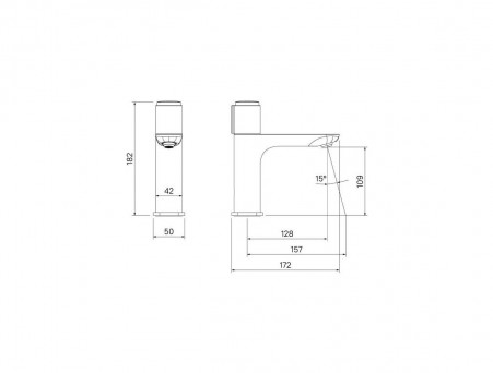 Смеситель для Умывальника «Iddis» Slide, Стиль: Модерн (SLISBBTi01)